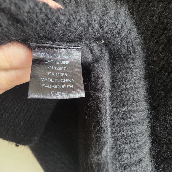 Skull Cashmere Black Cashmere Sweater - Picture 10 of 12